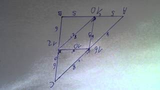 Seitenmittendreieck berechnen  Trigonometrie Pythagoras [upl. by Nyvar614]