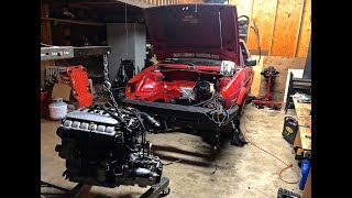 MK2 GTI VR6 Swap 24v Engine installation Pt 3 [upl. by Wagstaff]