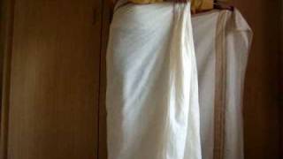 how to wear a mundu  south indian dhoti  wwwkeralastoresin [upl. by Ynner]