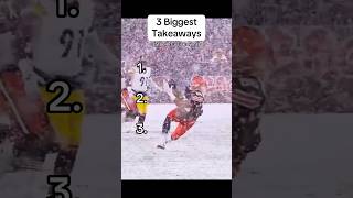 3 Biggest Takeaways Steelers vs Browns steelers browns jameiswinston russellwilson nickchubb [upl. by Tyrone251]