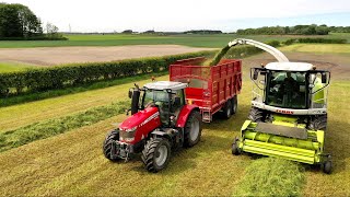 TRACTORS HUGE CHOPPER ITS SILAGE TIME   NHS SURPRISE AT THE END [upl. by Aleb]