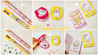 DIY School Craft Ideas  DIY Stickers book  DIY Punching machine  DIY Stamp  Cute stationery [upl. by Patrica]