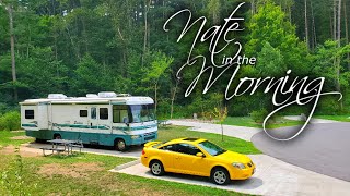 Nate in the Morning  Im Back RV Camping at Tappan Lake Park in Deersville Ohio [upl. by Mischa]