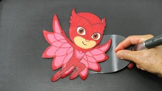 Making PJ Masks Owlette Pancake [upl. by Belford]