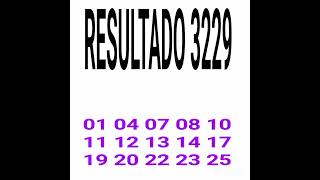 RESULTADO DA LOTOFACIL 3229 [upl. by Notlehs]