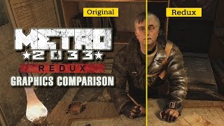 Metro 2033 Redux  Graphics Comparison [upl. by Nairrad]