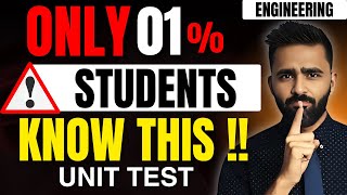 ONLY 1 STUDENTS KNOW THIS UNIT TEST ENGINEERINGPRADEEP GIRI SIR [upl. by Glanti]