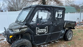 Canam Defender Framed Upper doors for Rival Lower Half Doors by Offroad Armor [upl. by Prinz]