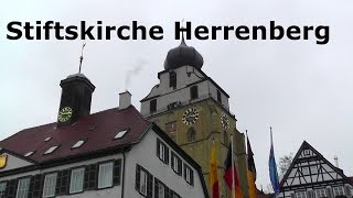 Stiftskirche Herrenberg amp Glockengeläut im Turm Church bells ring  4Advent [upl. by Arehahs628]