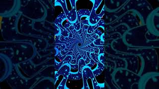 4K fast moving neon blue free kaleidoscope background relaxing screensaver wallpaper visual ASMR [upl. by Skolnik]