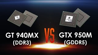 GT 940MX 2GB vs GTX 950M 2GB in 5 Games [upl. by Hanny506]