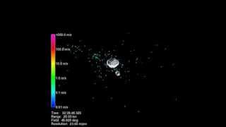 1999 KW4 HiRes Impact Ejecta Simulation [upl. by Ydurt]