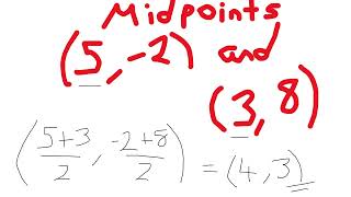 Midpoints of Two Points GCSE 91 Maths  KS3 Maths  KS2 Maths  Functional Skills Maths Level 12 [upl. by Kaylil]