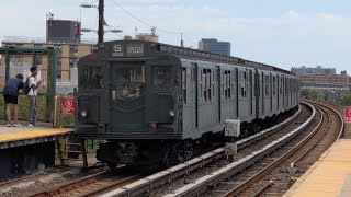 NYC Subway Vintage R1R9s on the Rockaways Fan Trip via Far Rockaway 2024 [upl. by Theressa]