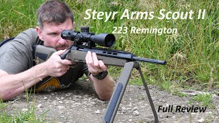 Steyr Arms Scout II in 223 Remington FULL REVIEW of this quirky and very accurate rifle [upl. by Cressy]