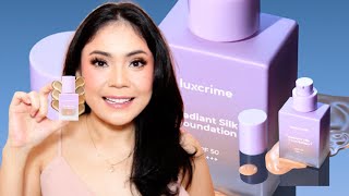 LUXCRIME RADIANT SILK FOUNDATION  Review and Tips [upl. by Mikkel]