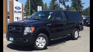 2013 Ford F150 STX Regular Cab Canopy One Owner ReviewIsland Ford [upl. by Cirone737]