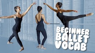 Learn Basic Ballet Vocab with Demonstration for Beginners I trainwithkendall [upl. by Kashden924]