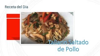 Tallarin saltado de pollo [upl. by Salta531]