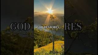 God restores wasted years christain jesus god bible prayer viralvideo [upl. by Naillil]