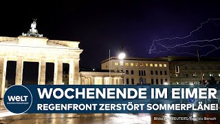 WETTER Unwettergefahr und Hitzewelle in Deutschland Jetzt droht ein chaotisches Sommerwochenende [upl. by Lokim]