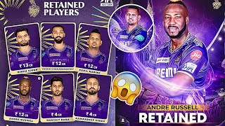 KKR retain IPL 2025 Players List  Mitchal Starc amp Shreyas Iyer is not Retained IN KKR Team [upl. by Notirb]