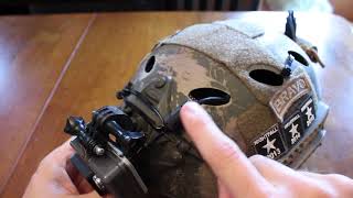 Airsoft Op Helmet and GoPro Camera Setup [upl. by Gadmann165]