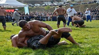 SAMSUN BENGÜ BAŞPEHLİVAN YGÜREŞLERİ YARIFİNAL OIL WRESTLINGR KARAampA GÜNGÖRŞ YILMAZampE YAVUZ [upl. by Llevra]