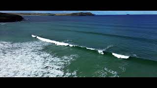 Polzeath Surfing  17th September 2022 Full Version 4K [upl. by Anilet]