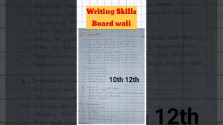 English Writing Skills  Class 10 English important writing skills 2024 shorts writingskills [upl. by Yrroc]