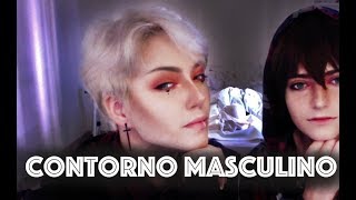 CONTORNO MASCULINO  genderfluidcosplaydrag king  maquiagem de São Valentim [upl. by Aneez]