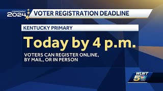 Monday is the deadline to register to vote in 2024 Kentucky primary elections [upl. by Roche]