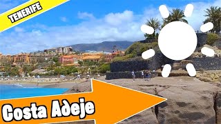 Costa Adeje Tenerife Spain Tour of beach and resort [upl. by Leik]