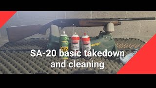 Mossberg SA20 Feild strip and Cleaning tutorial [upl. by Pessa]