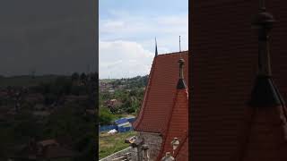 Breathtaking views from inside the Corvin Castle in Transylvania romania castle hunedoara [upl. by Leontina]