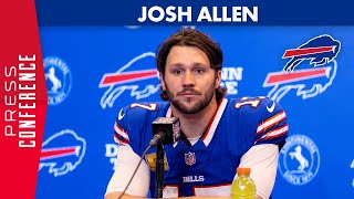 Josh Allen Speaks After 3021 Win Over The Kansas City Chiefs  Buffalo Bills [upl. by Norvin]