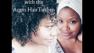 Plopping Fine Hair with the Aquis Turban [upl. by Serrell292]