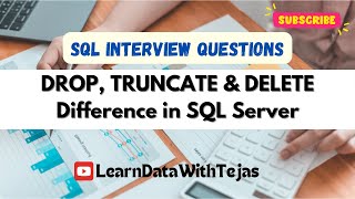 DROP TRUNCATE amp DELETE Difference in SQL Server as per NEW UPDATES 2024  SQL Interview Question [upl. by Stallworth588]