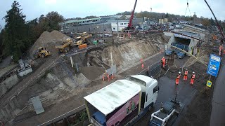 Timelapse onderdoorgangen station Nunspeet [upl. by Loris]