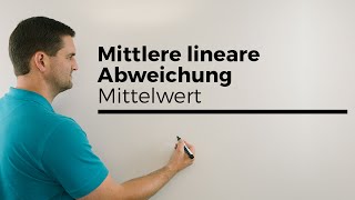 Mittlere lineare Abweichung vom Mittelwert Statistik  Mathe by Daniel Jung [upl. by Llednor]