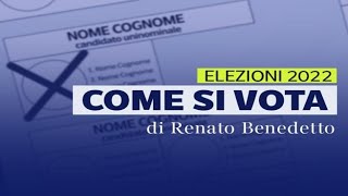 Come votare senza errori alle elezioni di domenica il video della scheda [upl. by Amiarom]