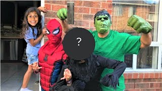 Marvel Avengers Infinity War Superhero Kids pretend play part 2 [upl. by Yewed]