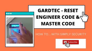 Gardtec 600 series reset engineer code and master user code [upl. by Boru306]