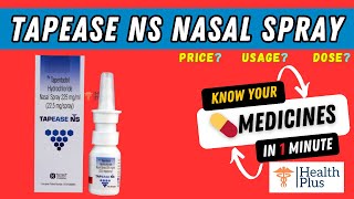 Tapease NS Nasal Spray  Tapentadol  strong painkiller🤔 [upl. by Vinay]