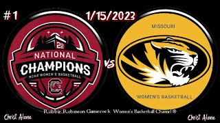 1 South Carolina Gamecock Womens Basketball vs Missouri Womens BB   Full Game  11523  HD [upl. by Sialac]