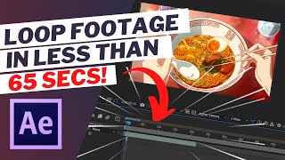How To Loop Your Clip In After Effects QUICKLY  Super Easy Tutorial [upl. by Gona]