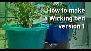 How to Make a Self Watering Planter Wicking Garden Bed [upl. by Dorene860]