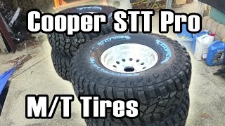 89 Cherokee New 35x125 Cooper Discoverer STT Pro Tires [upl. by Ecnarepmet]