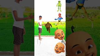 Colourfull upin ipin head to dancing frog joker gorilla amp dame tu cosita funny funnyvideo vfxvi [upl. by Georgena19]