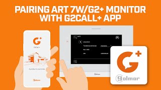 Pairing ART 7WG2 monitor with G2CALL app  GOLMAR [upl. by Yuzik]